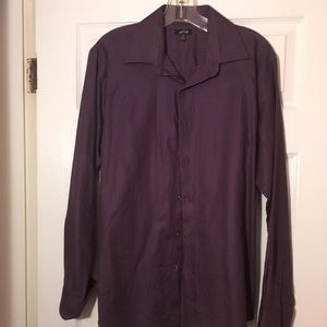 Men’s medium purple button up shirt